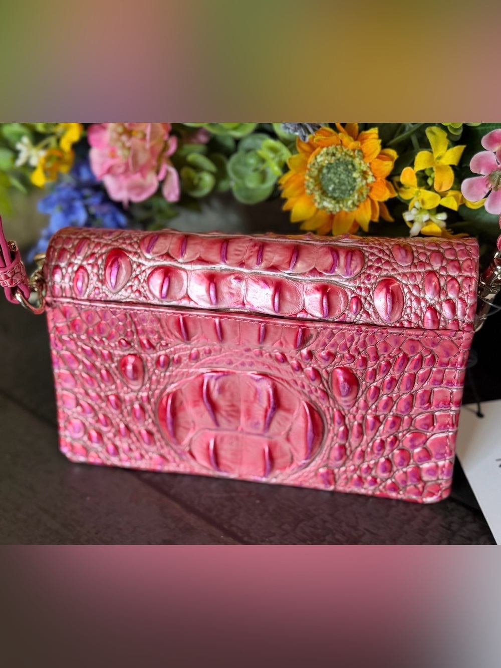Brahmin Minuette French Rose Crossbody Bag NWT PRETTY PRETTY PINK